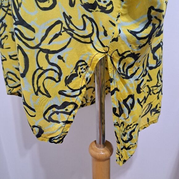 Diane Von Furstenberg x Onia Hanna Floral Kaftan Oversized XS/Small Yellow - Picture 11 of 14